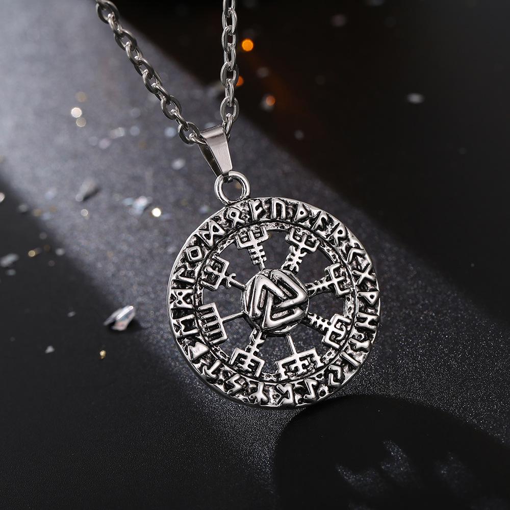 Nordic Viking Odin Celtic Knot Pendant Necklace