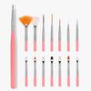 Convenient Nail Art Tool 15Pcs Brush And Dotting Set For Creative Gel Nail Designs Nail Painting Tools