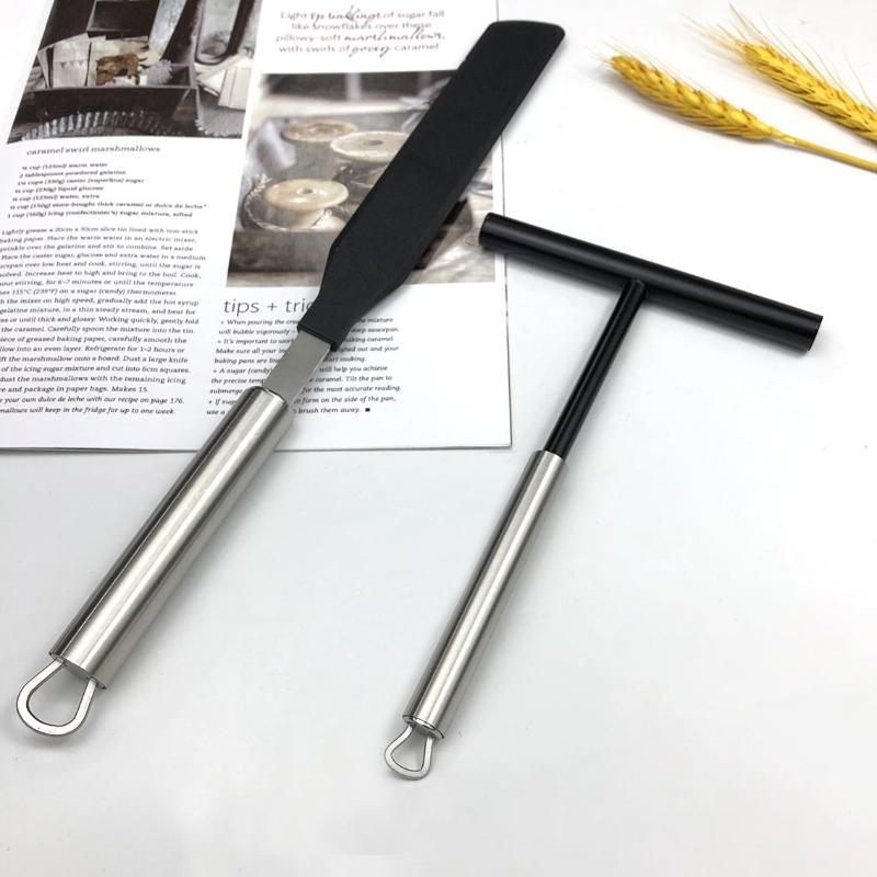 Set Spargi Crepes Francesi in Acciaio Inossidabile Spargi Crepes e Spatola Strumenti per Stendere Pastella tipo Pancake Strumenti per Cucinare Pancake