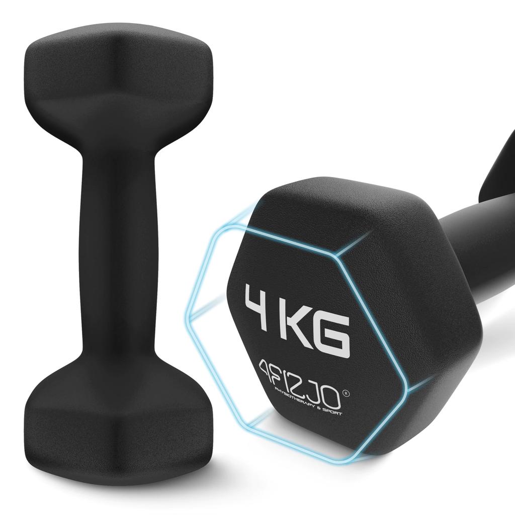 4FIZJO Klasické jednoručky na cvičení, 2 ks, 4 kg
