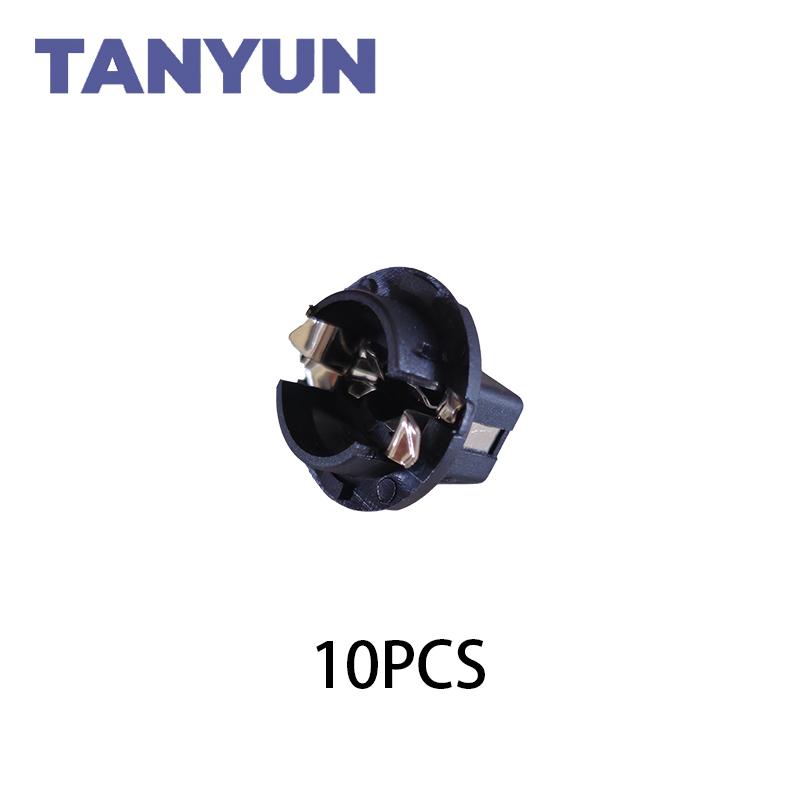 

TANYUN T10-S1 Twist Lock Socket Car Bulb Holder T10-S1 Instrument Panel Socket Signal Light Base Durable Material T10-S1 10PCS