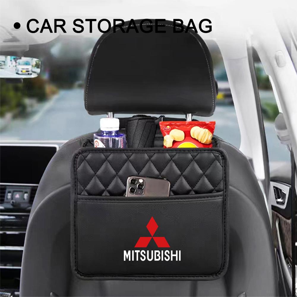 fszp1 1pcs Suspension Organizer Car Seat Back Storage Box for Mitsubishi Asx Lancer V73 Triton Galan Colt Evolution Xpander Attrage