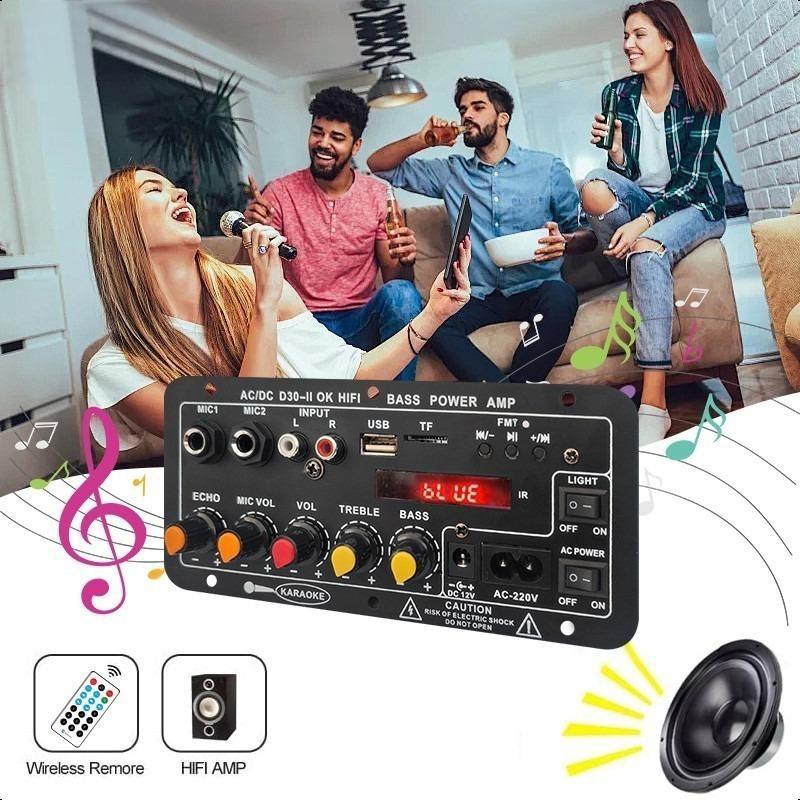 D30 D10 Amplifier 12V24V High Power Amplifier With Bluetooth With Digital Display Car Audio