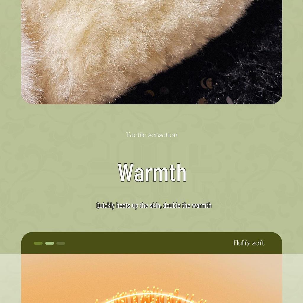 Women's and Men's Non-Slip Winter Plush Cotton Slippers