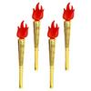 4Pcs Artificial Torch Props Handheld Portable Lightweight Fun Cheering Cosplay Photo Props Stage Performance Party Supplies