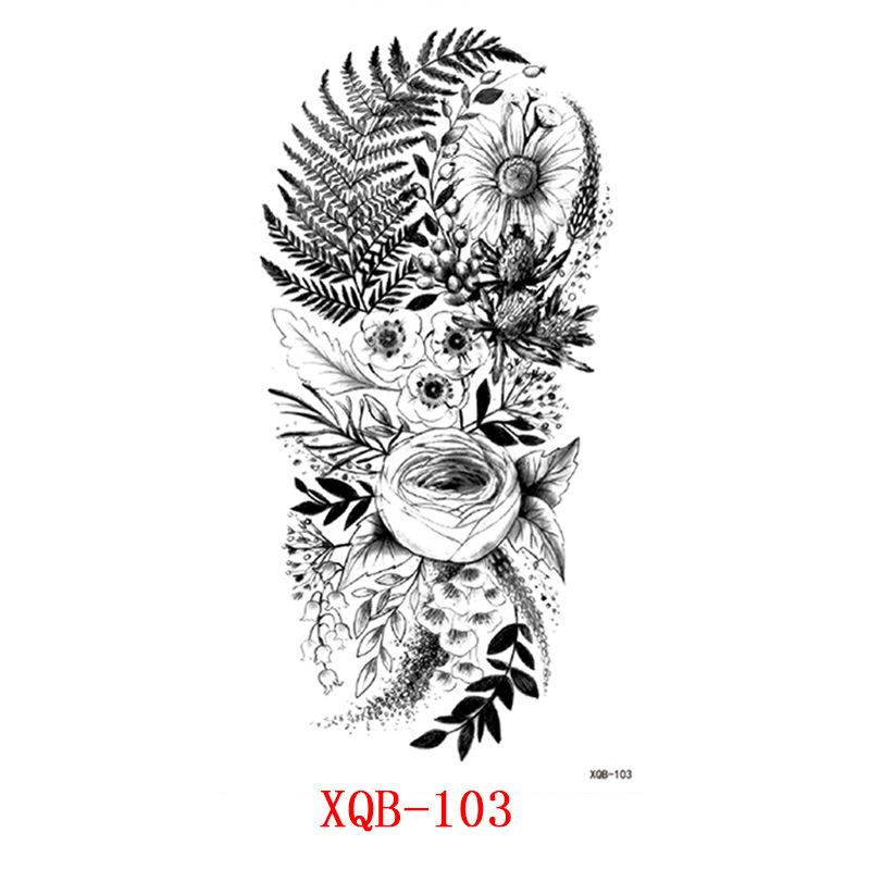 Small Full Arm Tattoo Stickers, Flower Letters, Animal Tattoo Stickers, Tattoo Stickers Tattoo