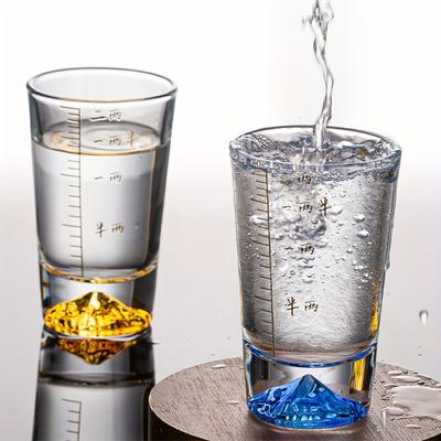 1ks/6ks Mountain Shot Cups Sklenice na víno Malé kelímky na víno Čínské kelímky Baijiu pro bar, hospodu, klub, restauraci a domácí použití