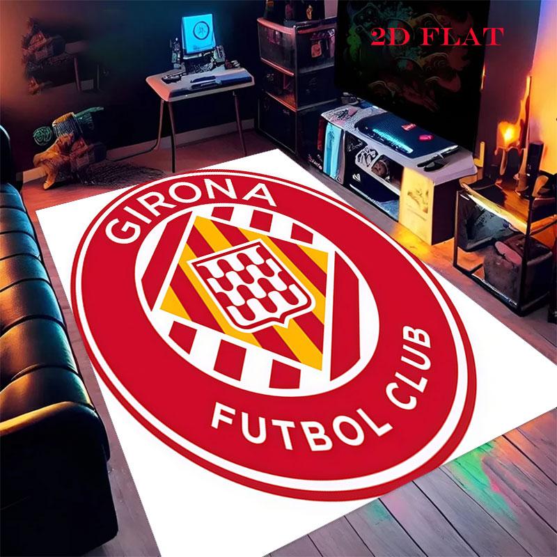 Girona FC Carpet Rug for Living Room Bedroom Home Sofa Decoration,Kids Play Nonslip Floor Mat