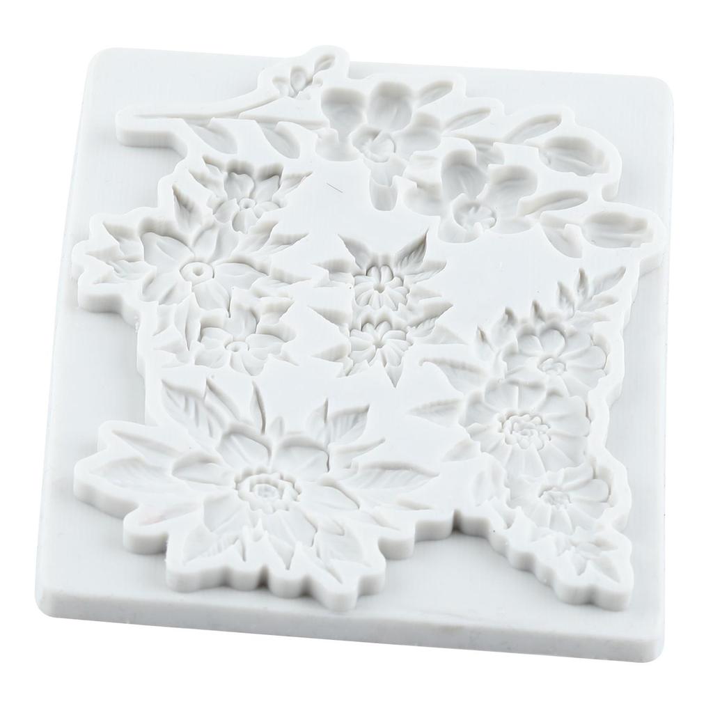 Blumen Silikonform Blatt Fondantformen Kuchen Dekorationswerkzeuge Cupcake Topper Süßigkeiten Zuckerhandwerk Gummipaste Polymer Clay