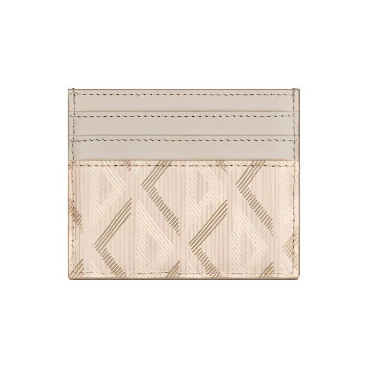 Dior Diamond Series Brand Logo Natural Smooth Calfskin And Canvas Card Holder Women accessories Beige 2ESCH135DCO-H110