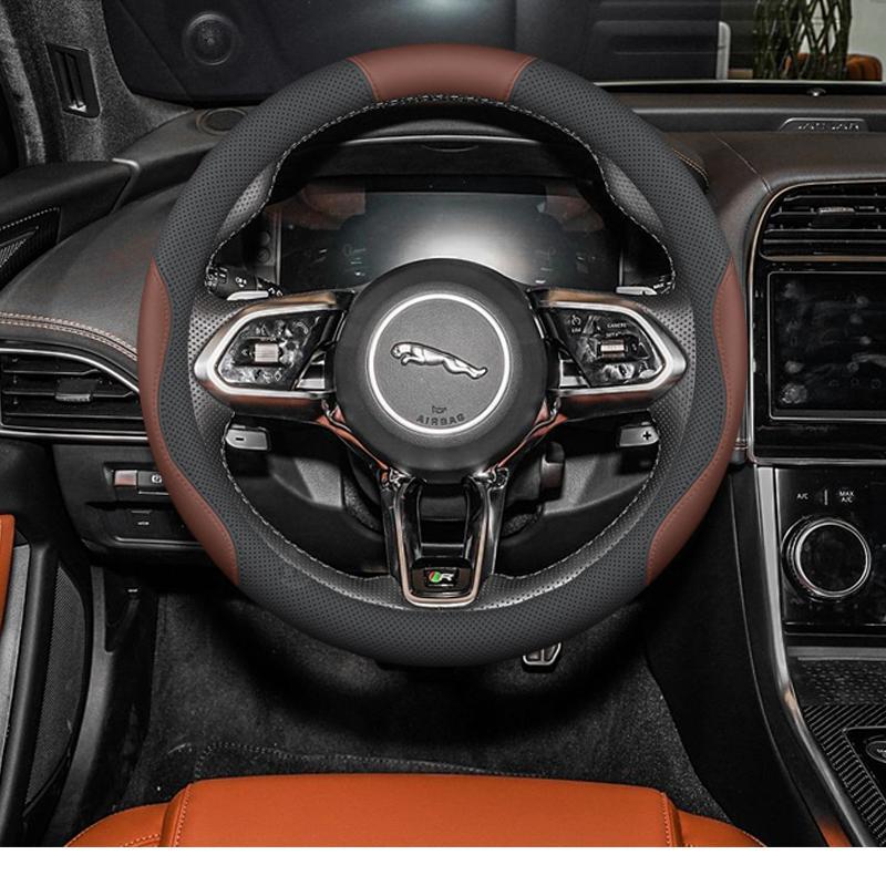 Jaguar Steering Wheel Cover: Fits XEL, XFL, E-PACE, F-PACE, & F-TYPE