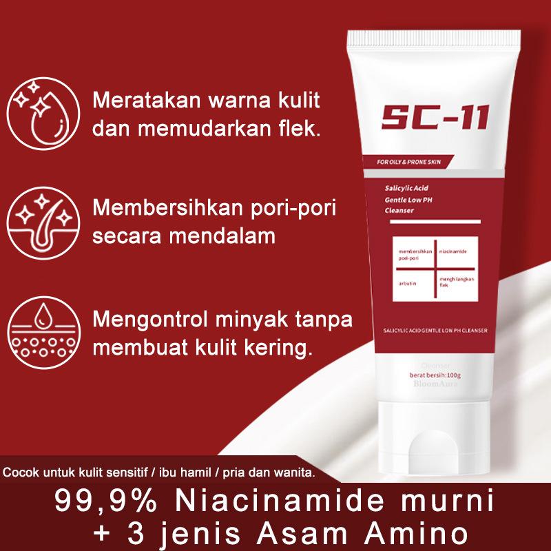 Глубоко очищающее средство для умывания лица с ниацинамидом: Осветляет и увлажняет тон кожи