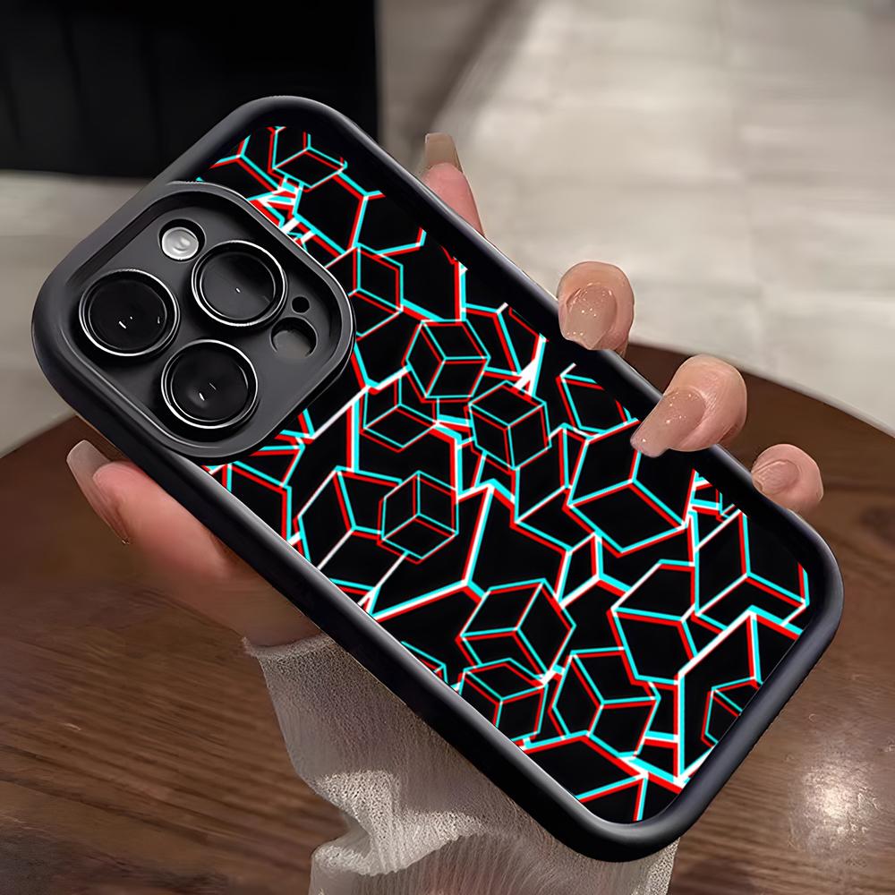 G-Geometry Dash Game Phone Case For IPhone 17 Pro Max 15 Pro 16 14 Plus 12 13 Mini 11 Pro Shockproof Soft Cover