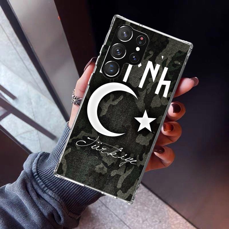 

Turkey Turkish Flag Phone Case For Samsung Galaxy S23 S24 S25 Edge S26 Ultra S22 + S21 Plus S20 FE Cover Silicone Print Shell Ga Samsung S22 Ultra