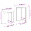 Side Table Set 2 pcs Smoked Oak Wood Based Material