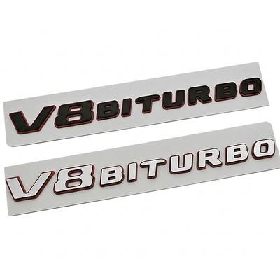 3D V8 BITURBO Znak Auto Boční Blatník Odznak Samolepka Pro Mercedes W204 W205 C63 W212 W213 JHEJ6 E63 G63 Auto Styling Obtisk Příslušenství