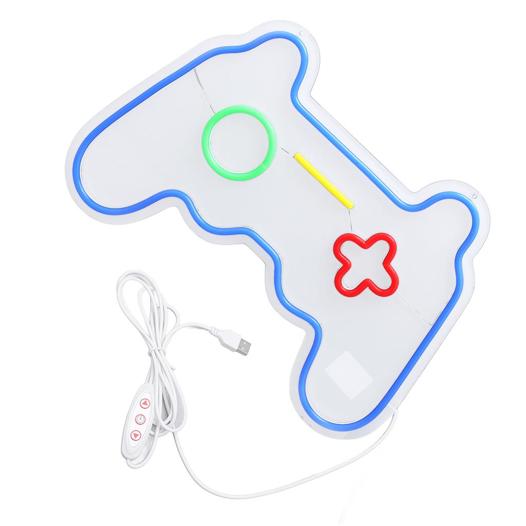 Neon Sign Plastic Acrylic LED USB Powered Dimmable Game Controller Neon Sign for Room Decoration