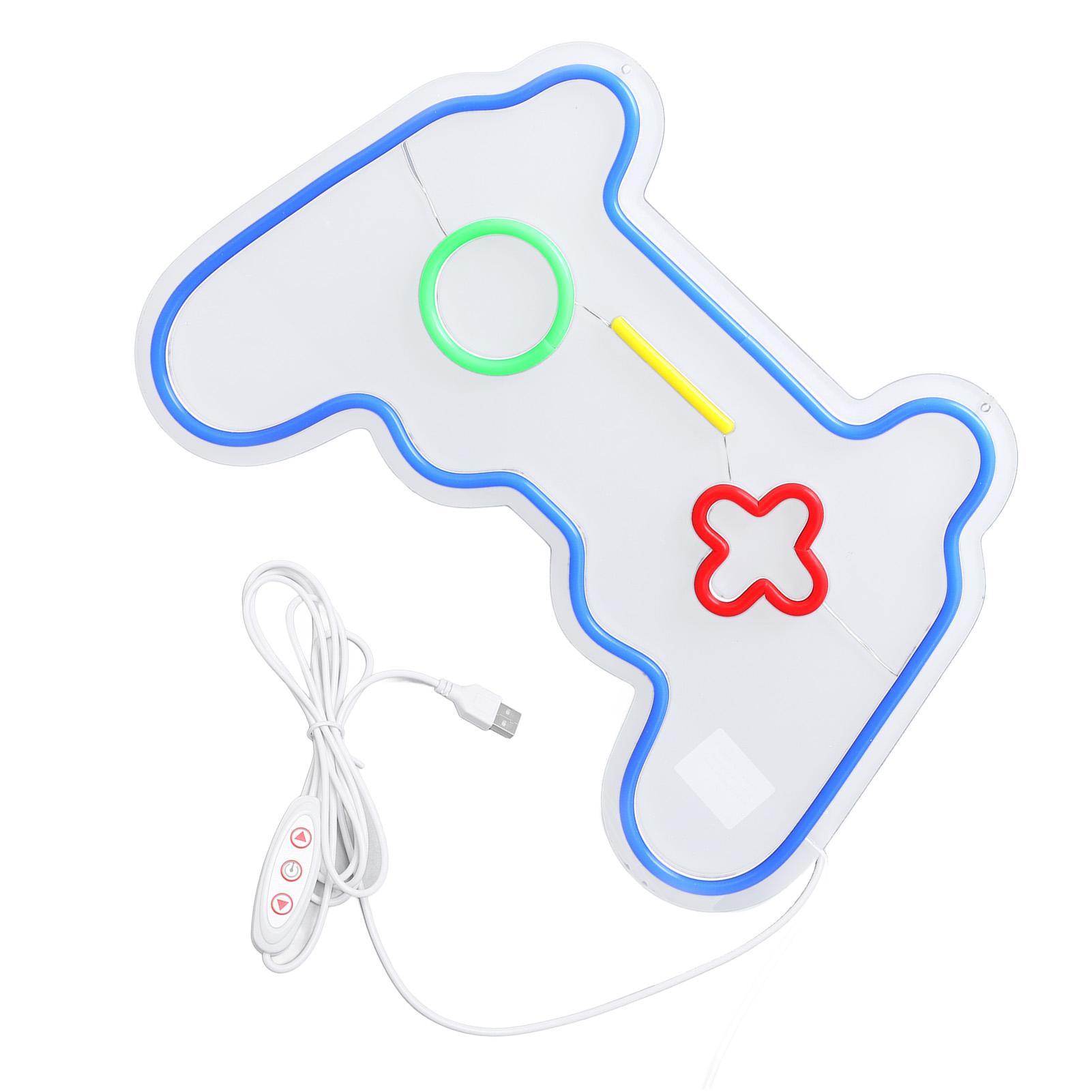 

Neon Sign Plastic Acrylic LED USB Powered Dimmable Game Controller Neon Sign for Room Decoration