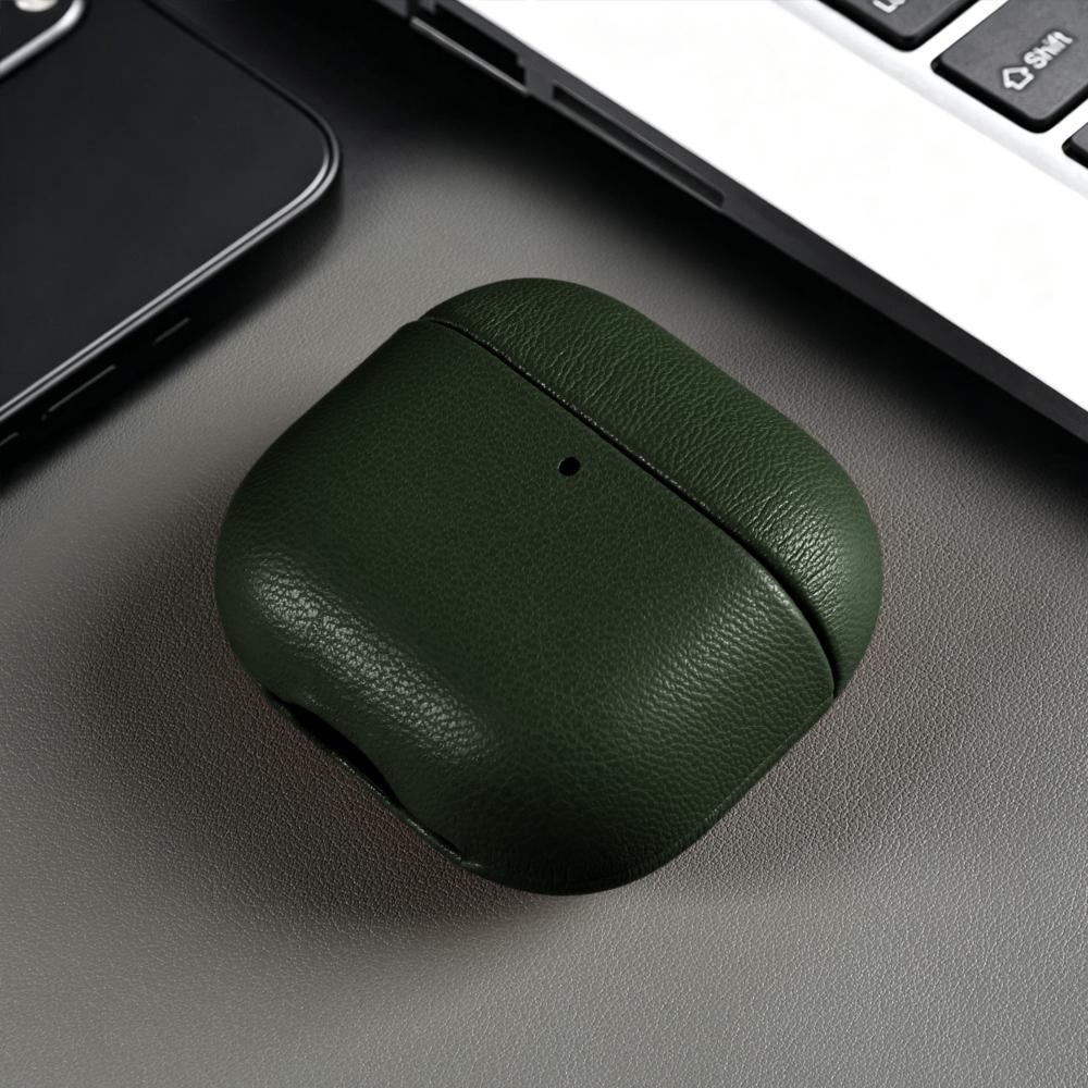 Earphone Case for Airpods Pro 2 3 Pro3 Pro2 for Airpods 4 Wireless Bluetooth Biobased Eco-Friendly Leather Hard Headphone Box