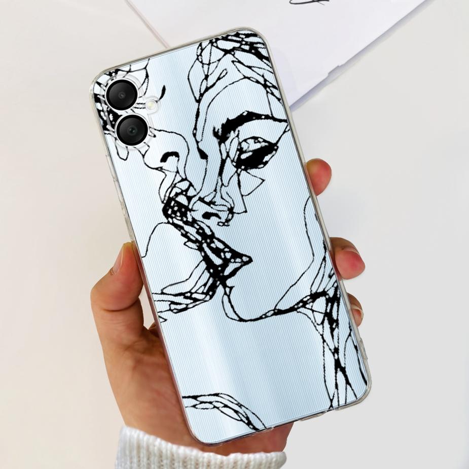 For Samsung Galaxy A06 Case SM-A065F New Luxury Painted Cover 6.7'' Soft Silicone Phone Case For Samsung A06 A 06 GalaxyA06 Bags