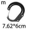 High-Quality D-Type Aluminum Carabiner with Lock – Quick Release Buckle for Outdoor Tactical Tools & Camping.