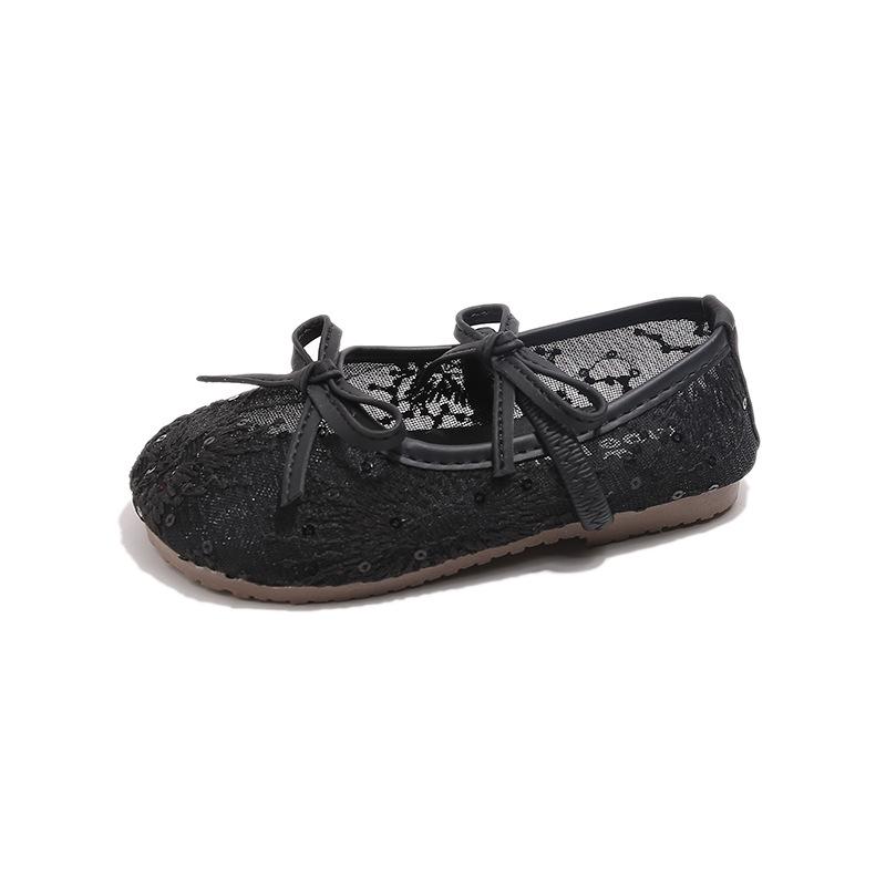 Spring and summer new children s girls leather shoes Princess Shoes Children s dance shoes Soft-soled simple shoes 21Inner Length13.5cm чёрный