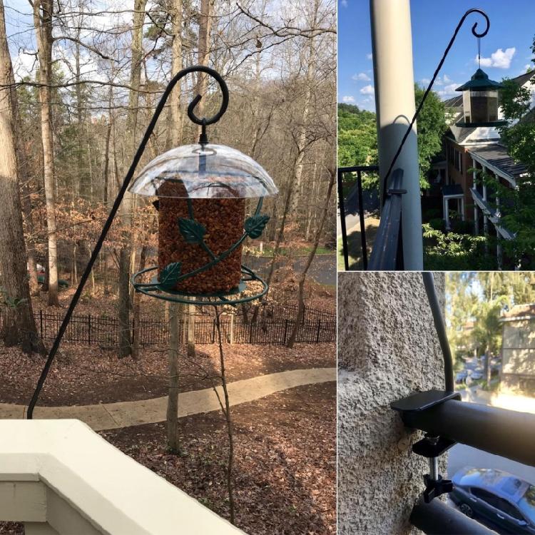 Weatherproofed Hook Outdoor Hook Metal Wall Hanging Basket Hook Practical Hook for Garden Decoration Wind Chimes