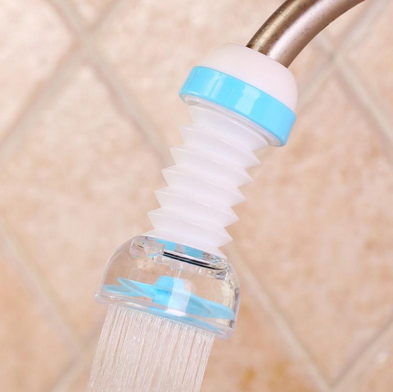 Faucet Splash Proof Showerhead Rotating Telescopic Water Filter Nozzle Water-saving Device