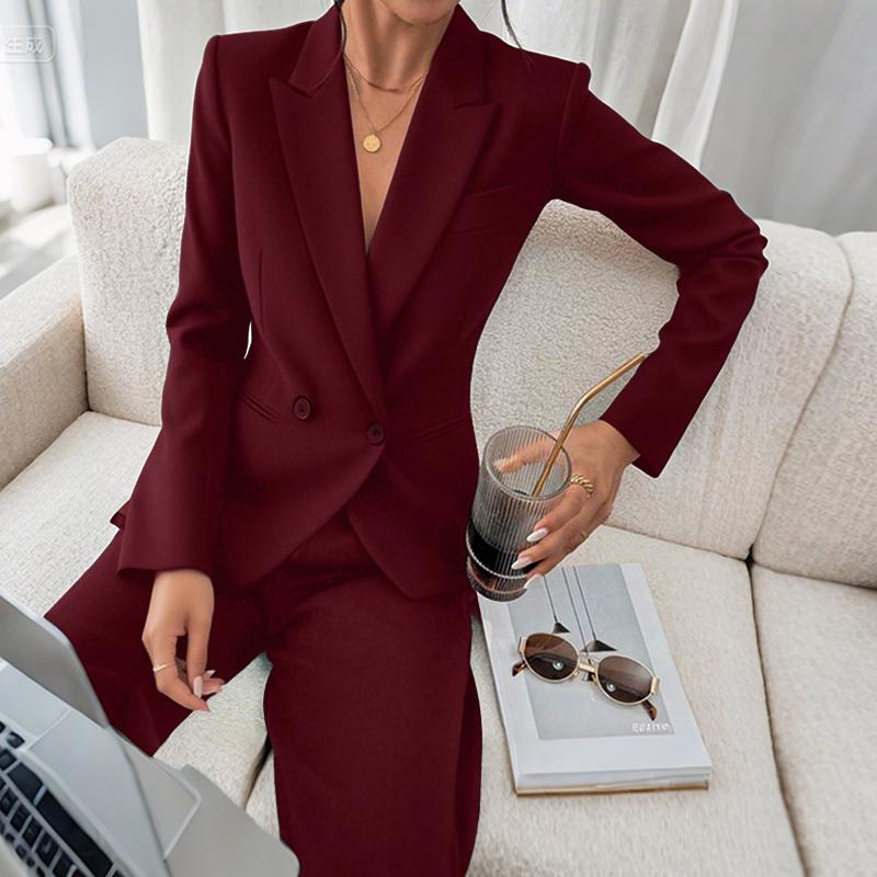 

ZANZEA Женский повседневный кардиган с лацканами и длинными рукавами 2XL вино красного