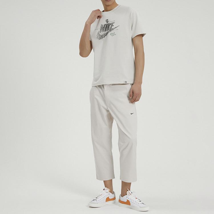 Nike Slim Fit Straight Leg Woven Casual Pants Men Bottoms White DD7033-104