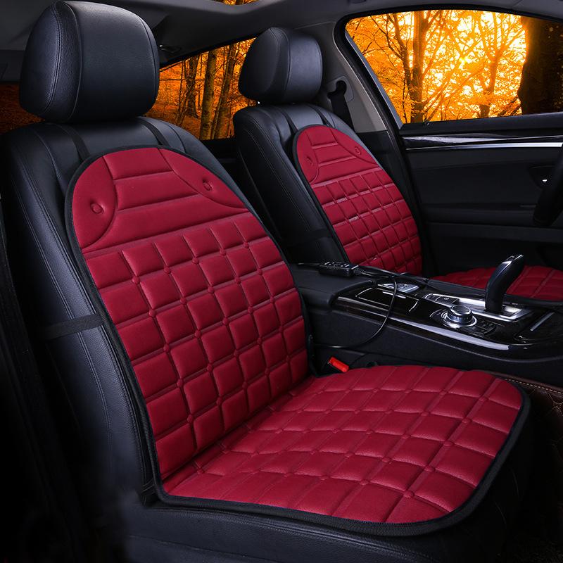 New Car Heating Square Cushion Electric Heating Warm Cushion Cushion Winter Car General Interior Home Office Warm Seat Cushion