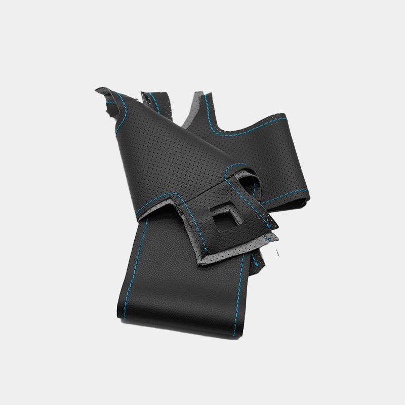 

Кожаный чехол на руль сшитый вручную для Acura CL 1998-2003 для Honda CRV CR-V Accord 6 Odyssey Prelude Civic Blue Thread