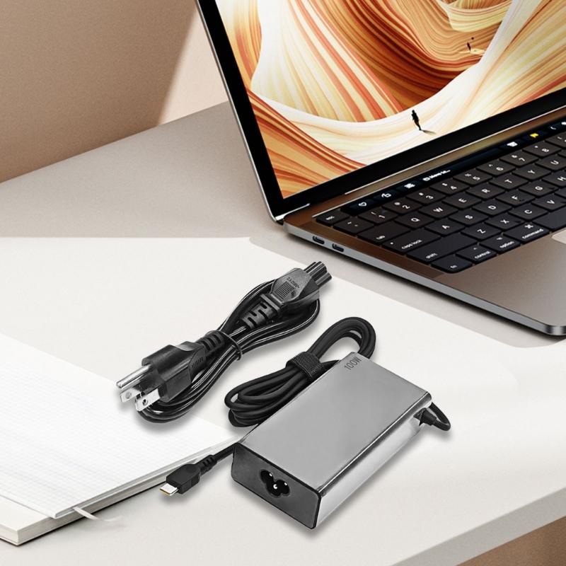 20V 5A USB C Laptop Charger Adapter 100W Fast Speed Power Supply with Charging Cable Compact for Laptops