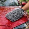 2 pieces Double-sided Car Wash Glove Elastic Washing Gloves Soft Cleaning Mitts  Auto Cleaning