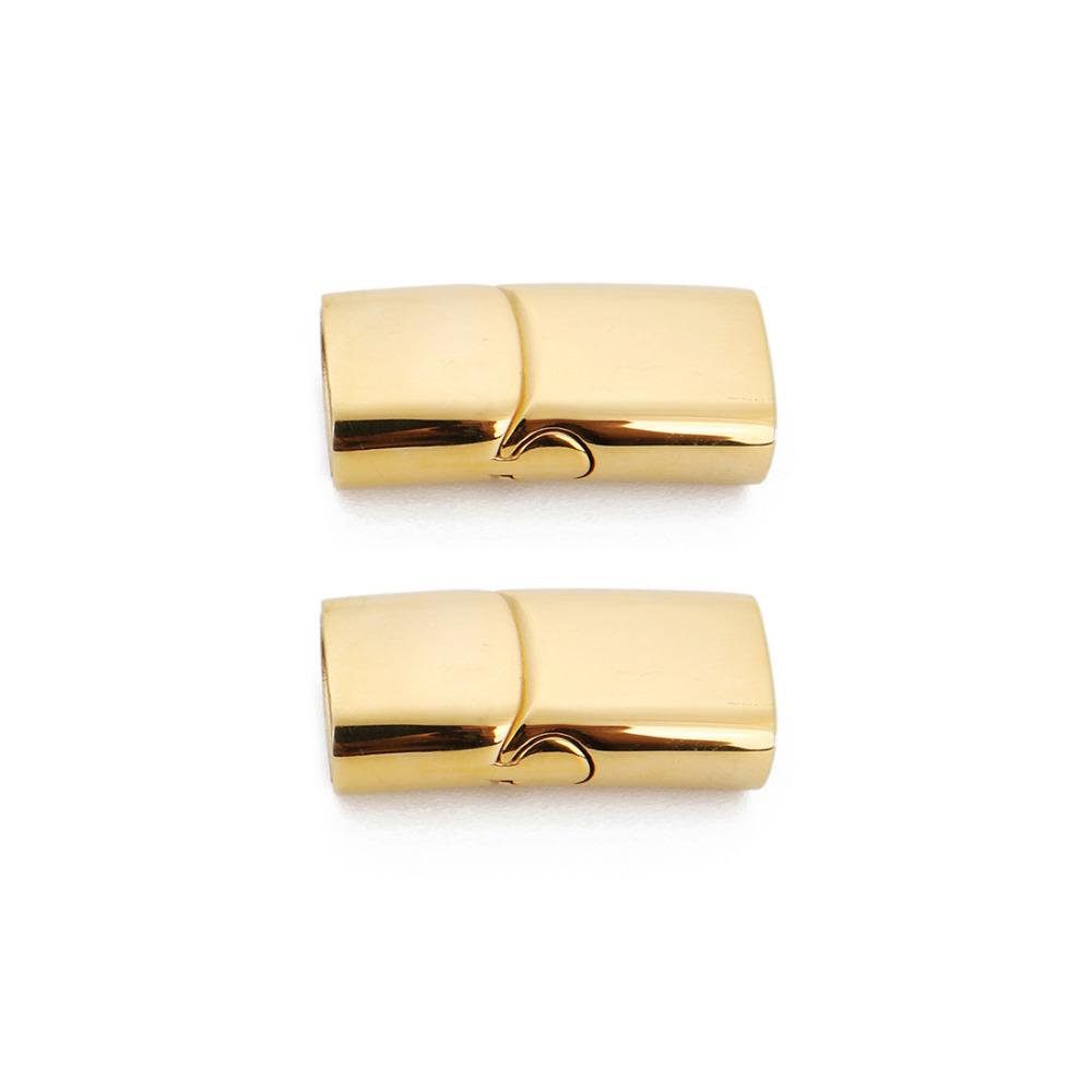 1pc Stainless Steel Magnetic Clasps Connector Leather Cord Magnet Lace Buckle Bracelet End Caps Bracelets Findings Jewelry