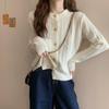 Women's Lazy Style Japanese-Style Cardigan Knit Sweater Autumn Winter Loose Short Outer Jacket Undershirt Top