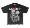 New LOVER/LOSER Skulls Skeleton Graphic Print Short Sleeve Unisex S-5XL T-Shirt Unisex T-Shirt