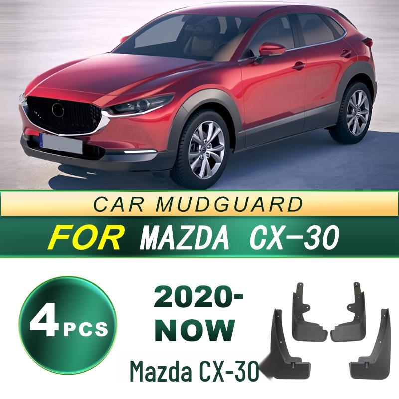 Mazda CX-30 Mud Flaps: Soft Rubber Tire Guards for 2020-Now Models - Upgrade Modification Accessories