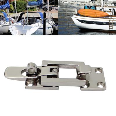 Écoutille de coffre de bateau Acier inoxydable Loquet anti-cliquetis Fixation Pince pour Matériel marin de bateau Loquet de porte de bateau Loquet de retenue