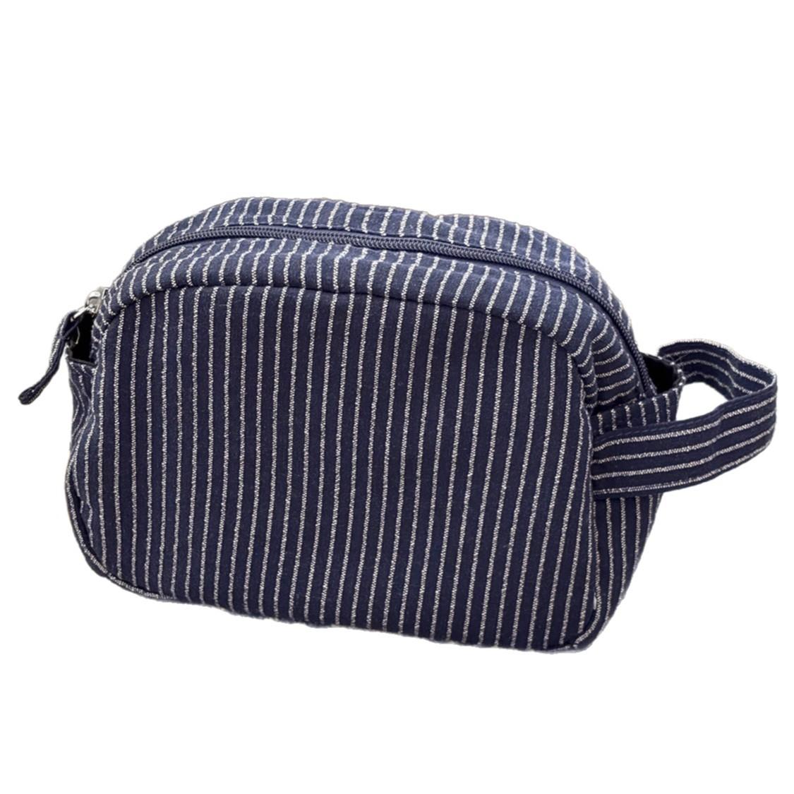 

Simple fabric storage bag for travel and business trips, large-capacity toiletry bag, casual style patterned makeup bag, new mod