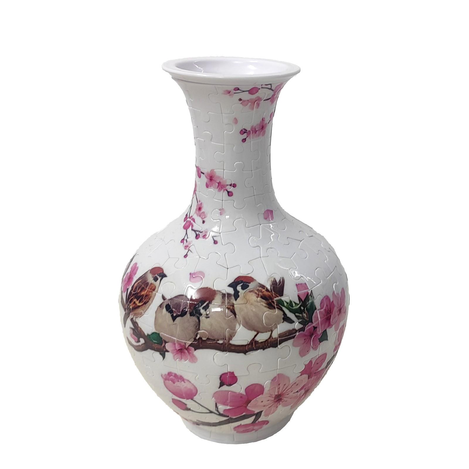 

3D Пазл Дом Ваза Декоративный Элемент – DIY Цветочный Контейнер Для Декора Гостиной One Size