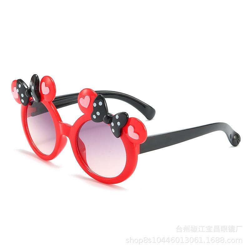 Dětské sluneční brýle Sluneční brýle Dětské Mašle Kreslené Roztomilé Dívčí Sluneční brýle s ochranou proti slunci