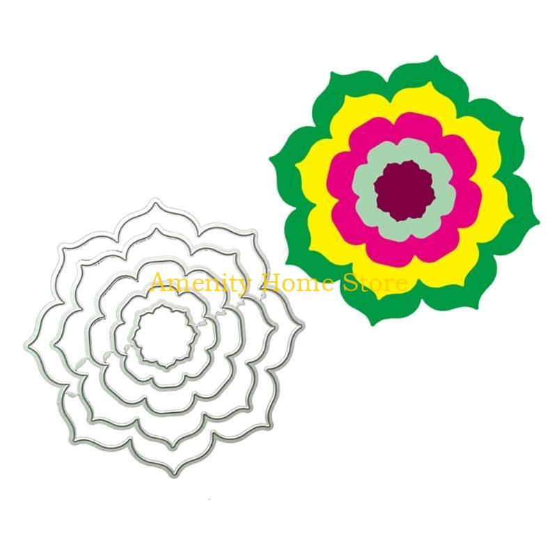 F26C Flower Metal Cutting Dies Stencil DIY Scrapbook Album Paper Card Template Mold