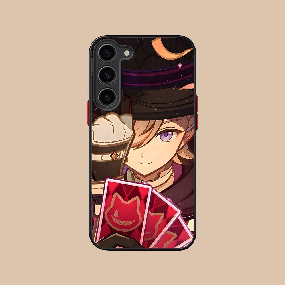Game GI Lyney Silicone Mobile Phone Case for Samsung Galaxy S26 S25 S24 S23 S22 S21 Plus FE Ultra Colorful Cover