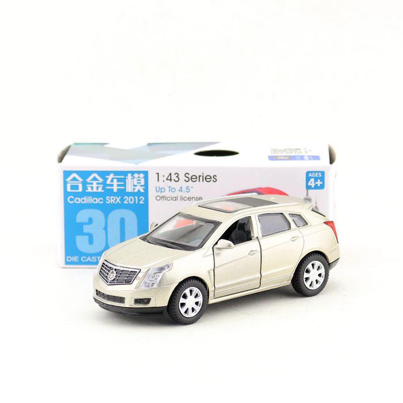 1:43 Scale Cadillac SRX Diecast Alloy Model Car Toy, Pull Back Function Vehicle for Kids Adults Gift Collection