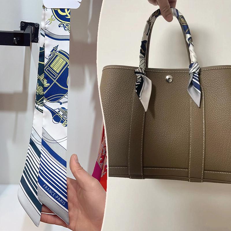 2024 Trendy Silk-Style Scarf Handle Wrap for Bags