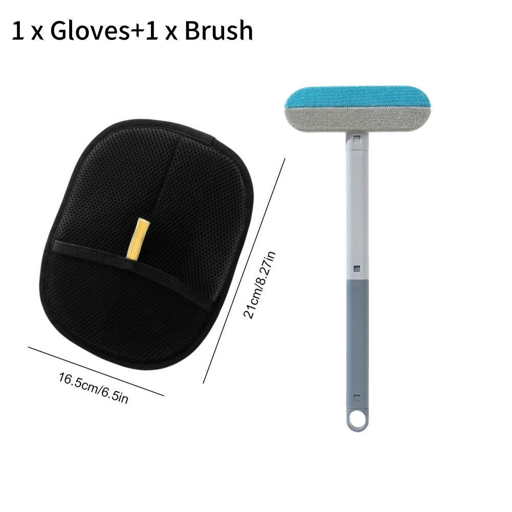 Reusable Electrostatic Pet Hair Removal Mitts Cat Dog Hair Remover Brush Sticking Device Home Hair Scraper Cat Grooming Tools