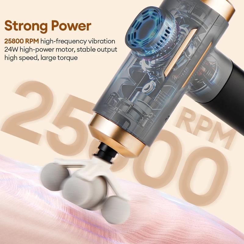 2026 New 11-IN-1 Electric Massage Gun 99 Level Powerful Fascia Gun High-Frequency Vibration Body Massage Gun Arms Leg Muscle Masajeador