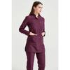 Plum Surgical Hijab Suit Lycra Fabric Judge Collar Uniform