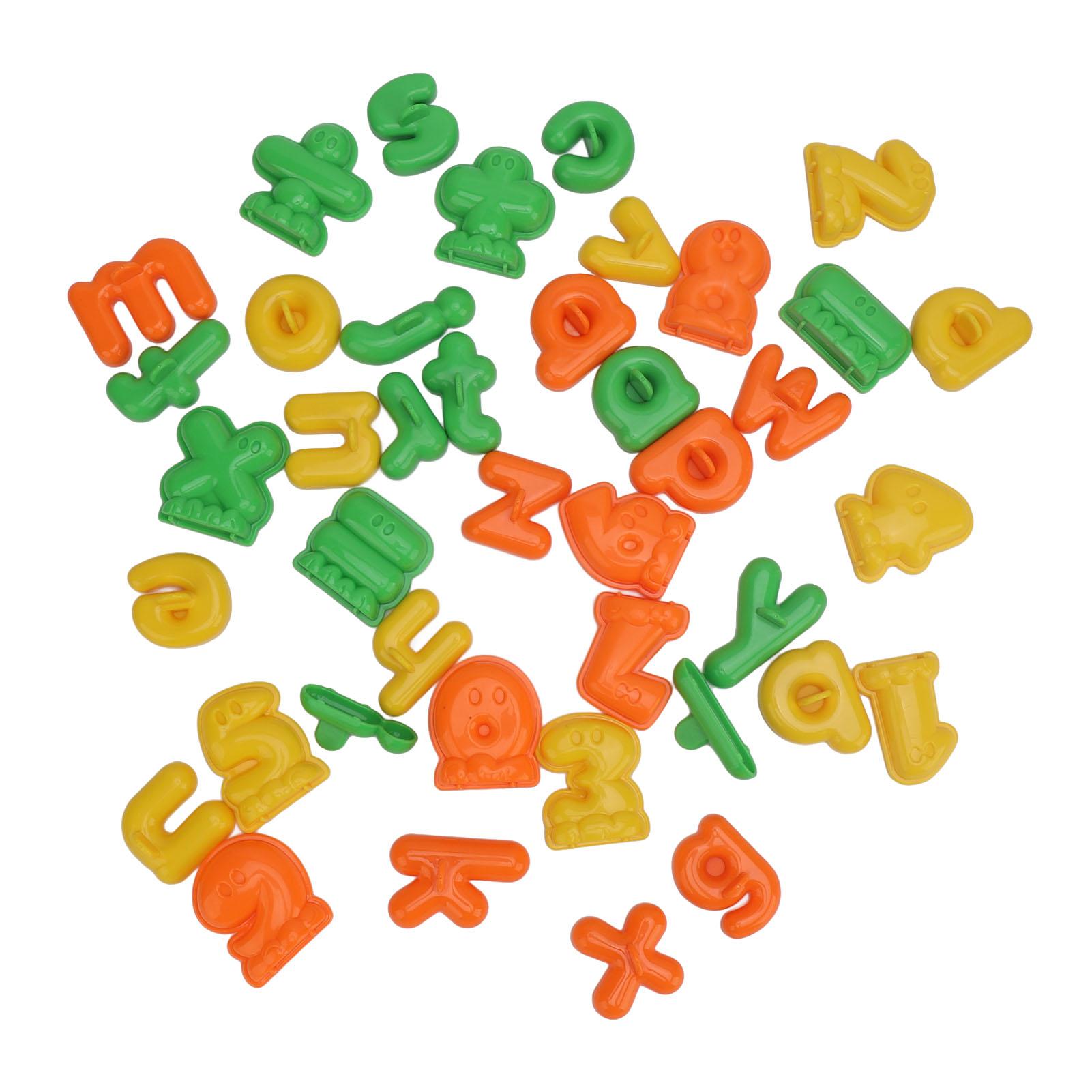 

41Pcs Kids Beach Molds Easy to Clean Educational Children Letters Sand Molds Toy for Outdoor Park